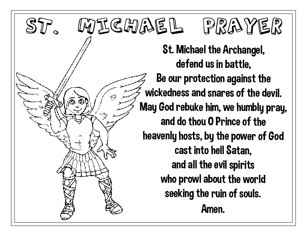 St. Michael Prayer Poster Screenshot